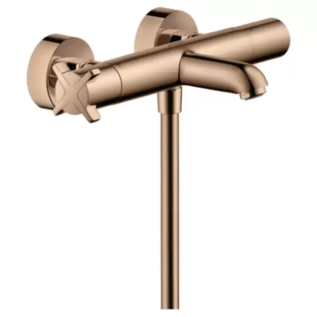 Axor Citterio E Смеситель для ванны, термостатический, настенный, цвет: полированное красное золото