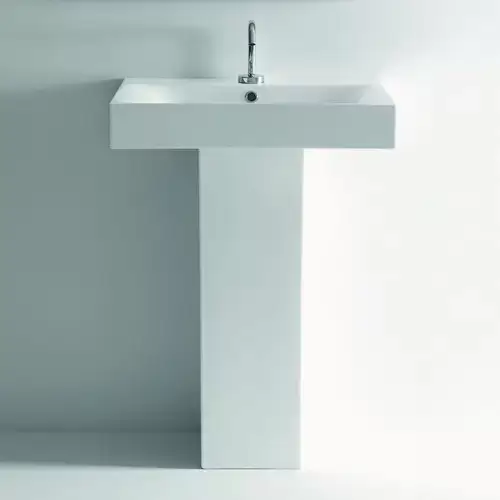 Kerasan Cento Раковина 60х45 см, 1 отв., подвесная/накладная, цвет: белый