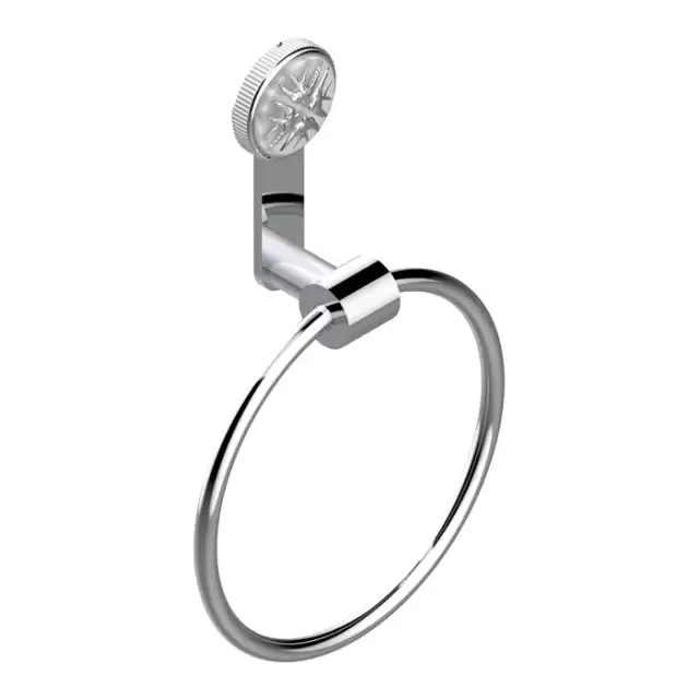 THG Hirondelles Platinum Stamped Полотенцедержатель-кольцо 18см., цвет: хром