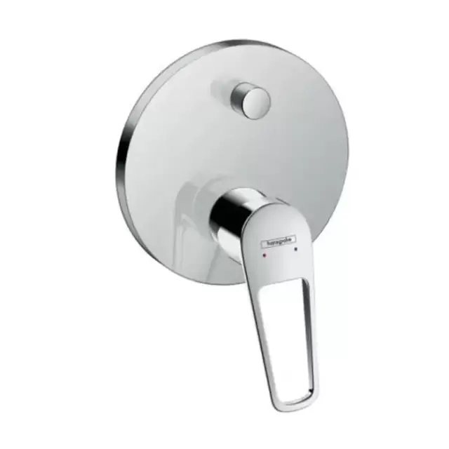 Hansgrohe Novus Loop Однорычажный смеситель для ванны, с рукояткой-петлей, скрытый монтаж, внешняя часть, цвет: хром