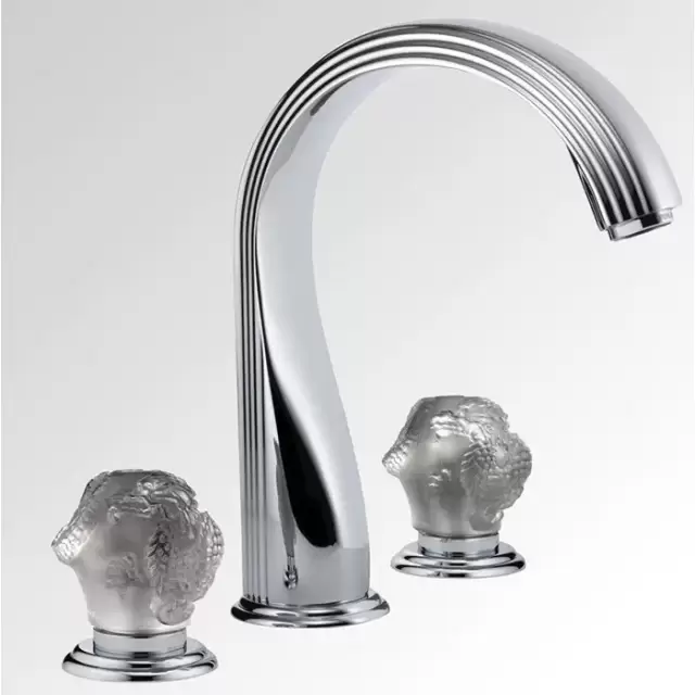 THG Dragon Moon Смеситель для ванны, 3 отв., цвет: хром/хрусталь