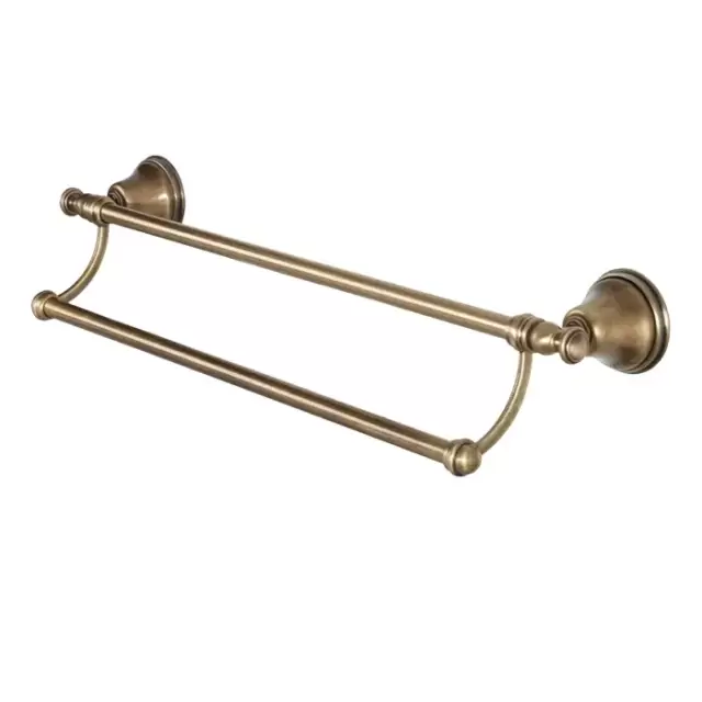 TW Harmony 012, полотенцедержатель двойной 58см, подвесной, цвет: бронза