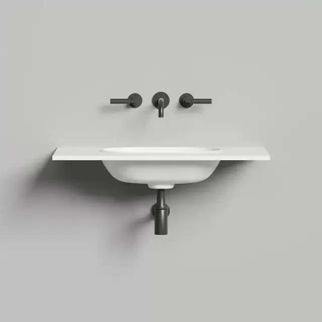 Salini Onda Plus Essentials Раковина 80х50х14см., подвесная, 1 отв., цвет: белый матовый