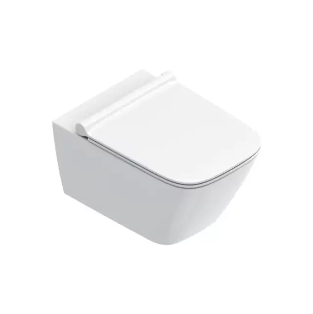 Catalano Green Унитаз подвесной 55х37см, безободковый, смыв Tornado, покрытие Cataglaze+, цвет: белый глянцевый