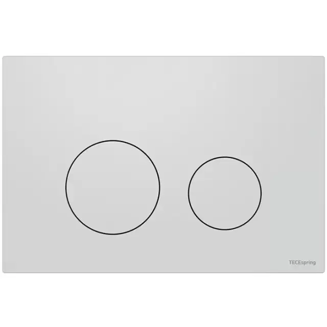 TECEspring Панель смыва для унитаза, пластиковая, плоская, цвет: белый матовый