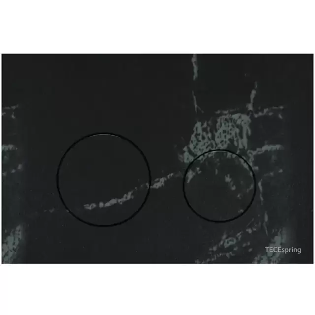 TECEspring Панель смыва для унитаза, из искусственного камня, плоская, цвет: темный базальт