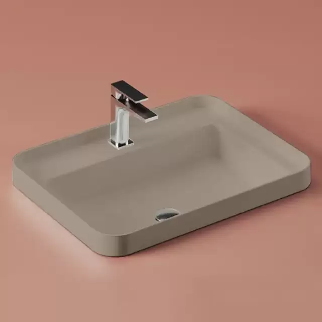Artceram Fuori Scala Раковина 60х45 см, встраиваемая, с 1 отв.под смеситель,без перелива, цвет: matera