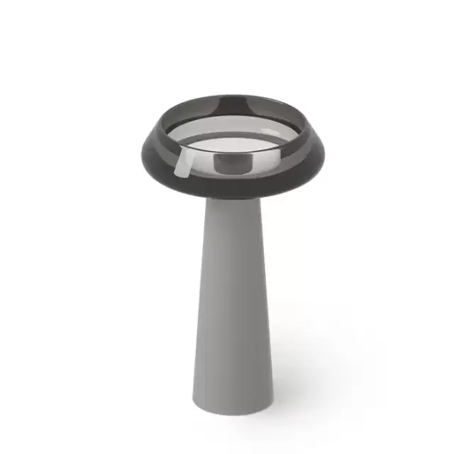 Dea Design Pedestal Basin Раковина 54.5x54.5х90см., напольная, без отв., Glasstech, прозрачная смола, цвет: Smoky Black R4