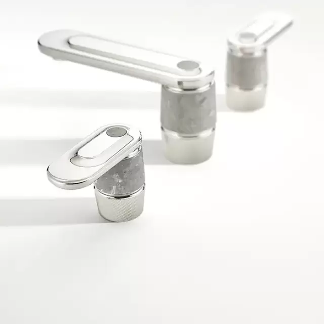 THG CORVAIR A MANETTES FIOR DI BOSCO Смеситель для раковины на 3 отверстия, с донным клапаном, цвет: хром