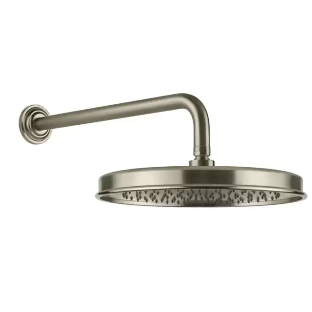 Gessi Venti20 Верхний душ &Oslash;32.8см., с настенным держателем 38.9см., цвет: Finox Brushed Nickel