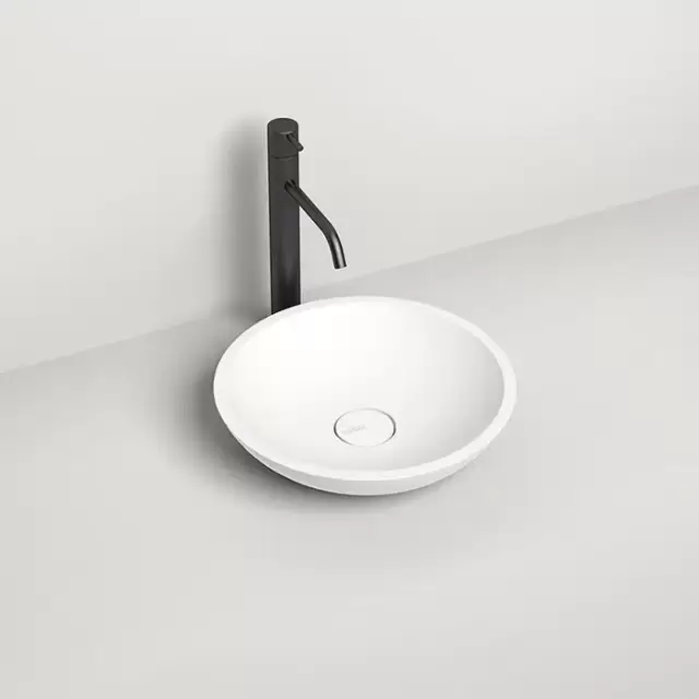 Salini Callista Раковина накладная 37х37х8.5cм, без отв., без перелива, S-Stone, цвет: белый матовый