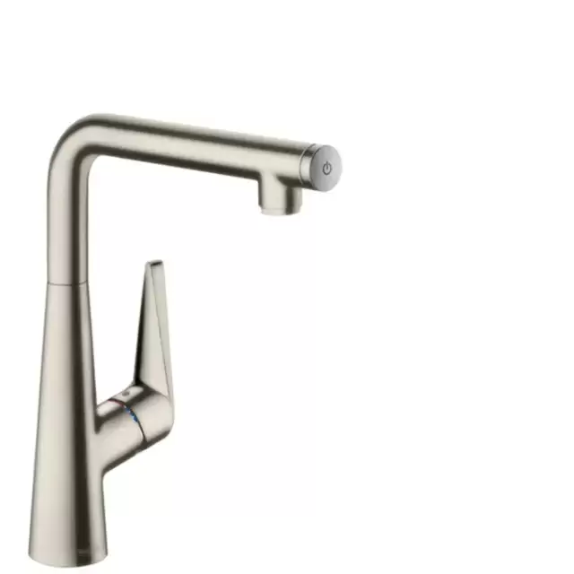 Hansgrohe Talis M51 Смеситель  для кухни на 1 отв, поворотный излив: 18.5см с вытяжным душем, 2jet, h:15.2см, цвет: нержавейка