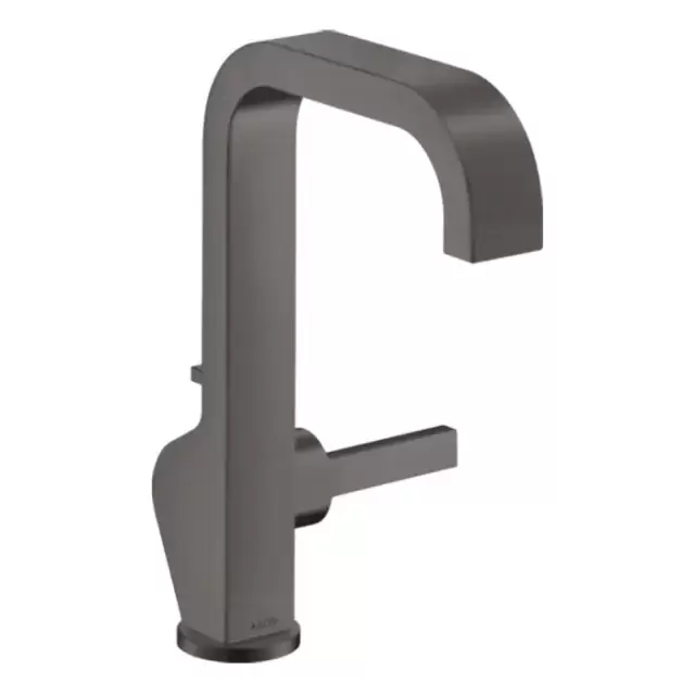 Axor Citterio Смеситель для раковины 190, на 1 отв., с высоким изливом, с донным клапаном, цвет: шлифованный черный хром