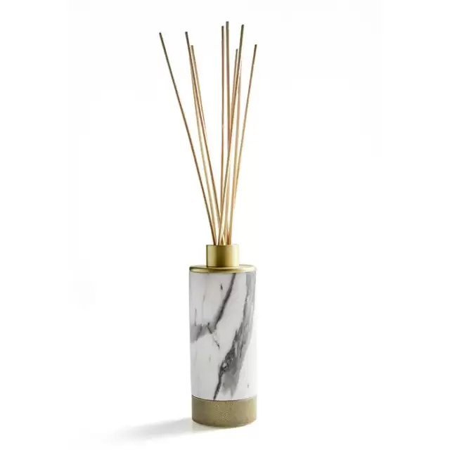 3SC Apuana 2.0 Ароматический диффузор, настольный, цвет: мрамор Bianco Statuario/золото 24к. Lucido