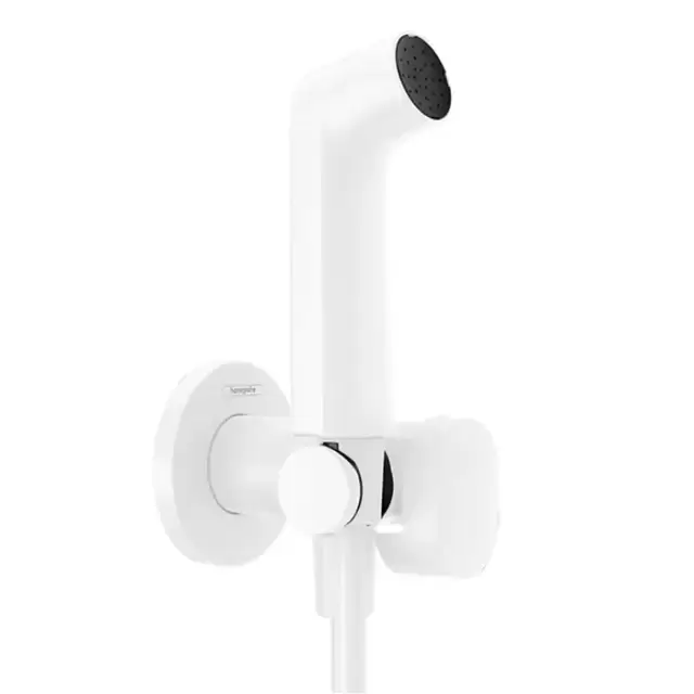 Hansgrohe Bidette E Гигиенический душ со смесителем, держатель, цвет: белый матовый