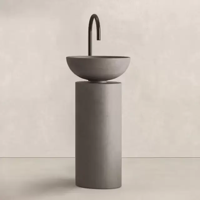 Noorth milldue edition SABA 45 Раковина напольная &Oslash;45x90см, слив в пол, без отв., цвет: Antracite