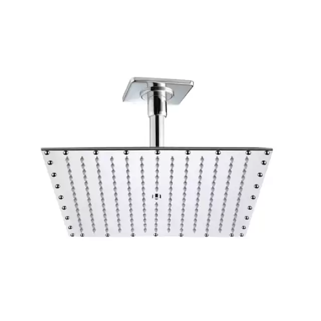 BOSSINI PARIS-RECTANGULAR Верхний душ 400 x 400 мм - потолочный кронштейн 150 мм, цвет: хром