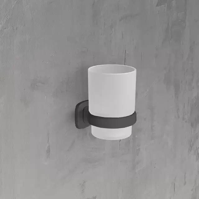 Novellini Giada Стакан, подвесной, цвет: черный матовый