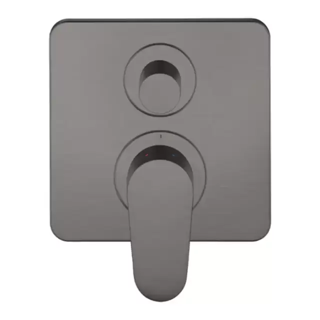 Axor Citterio M Смеситель для ванны, встраиваемый, с переключателем на 2 потока, цвет: шлифованный черный хром