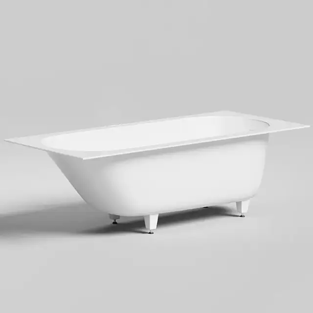 Salini Ornella Kit Встраиваемая ванна 180х80х60cм, овальная чаша, донный клапан, сифон, щелевой слив-перелив, S-Sense, цвет: белый глянцевый