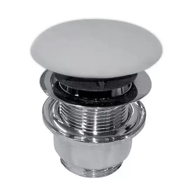 Globo Выпуск для раковины c переливом, click-clack, цвет: белый