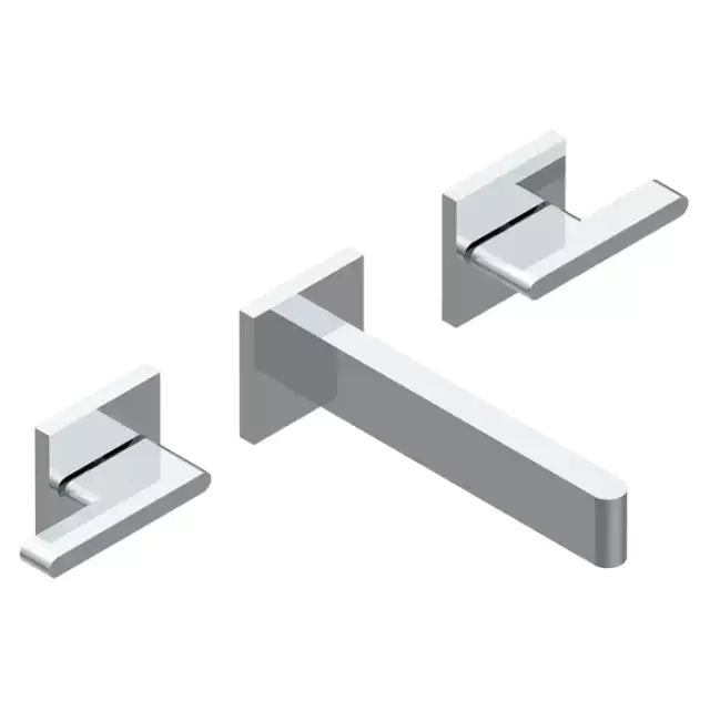 THG ICON-X METAL &Agrave; MANETTES Смеситель для раковины, настенный, цвет: хром