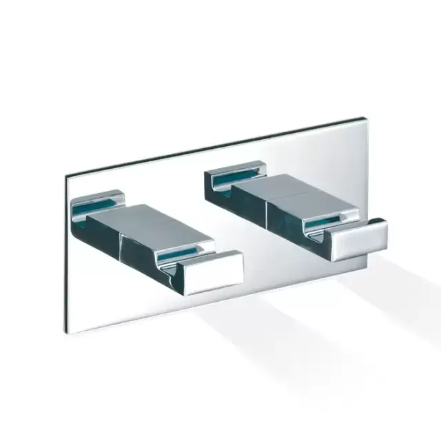 Decor Walther Brick KHAK2 Крючок самоклеящийся двойной, подвесной, цвет: хром