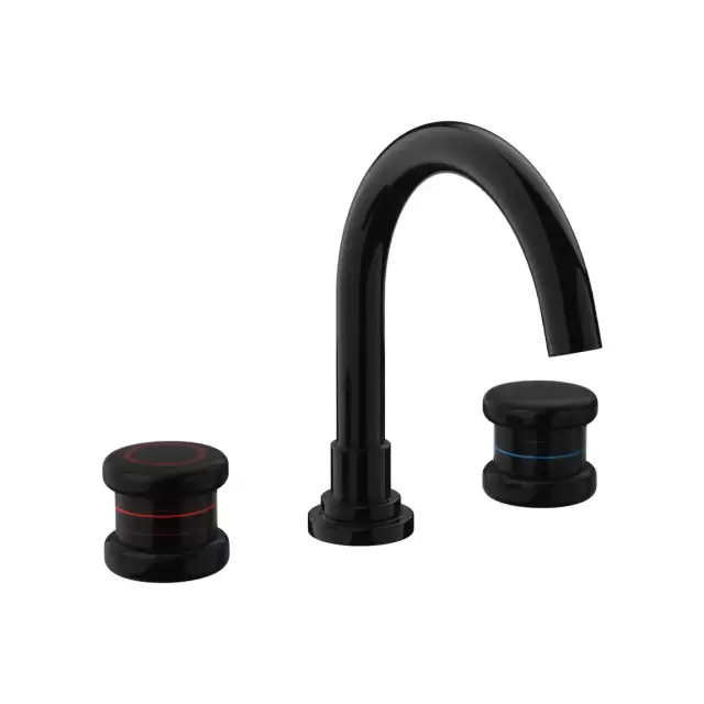 Nicolazzi Festival Смеситель для раковины на 3 отв, цвет: BN+ручки FESP005+FESP006