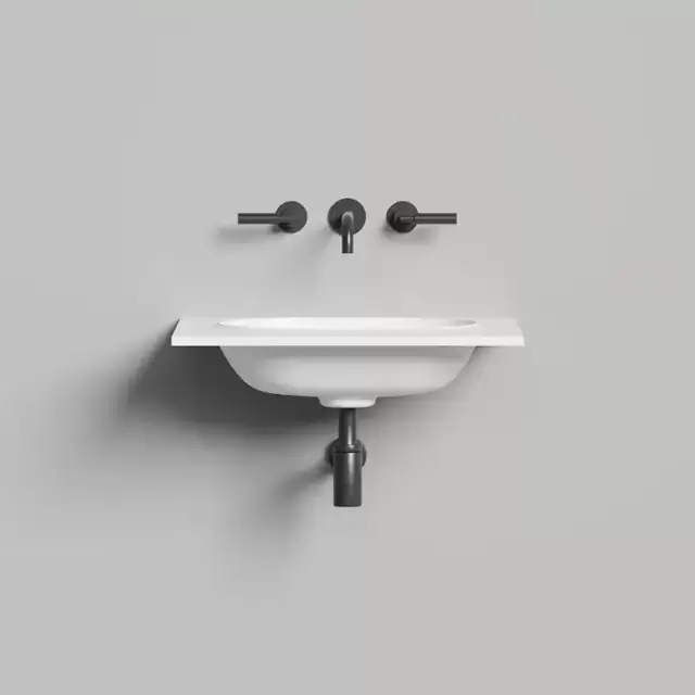 Salini Onda Flow Square Essentials Раковина 60х50х14см., подвесная, 1 отв., цвет: белый матовый