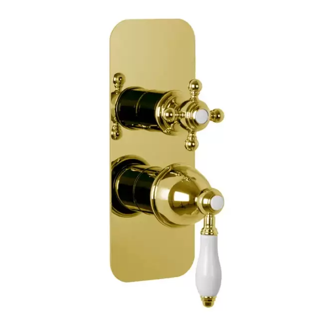 Fima Carlo Frattini Herend Смеситель для душа, встраиваемый, на 2/3 выхода, цвет: золото