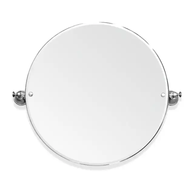 TW Harmony 023, вращающееся зеркало круглое 69х60см, цвет: хром