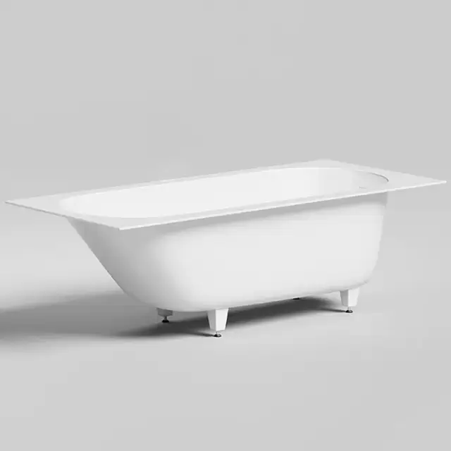 Salini Ornella Kit Встраиваемая ванна 180х80х60cм, овальная чаша, донный клапан, сифон, щелевой слив-перелив, S-Stone, цвет: белый матовый