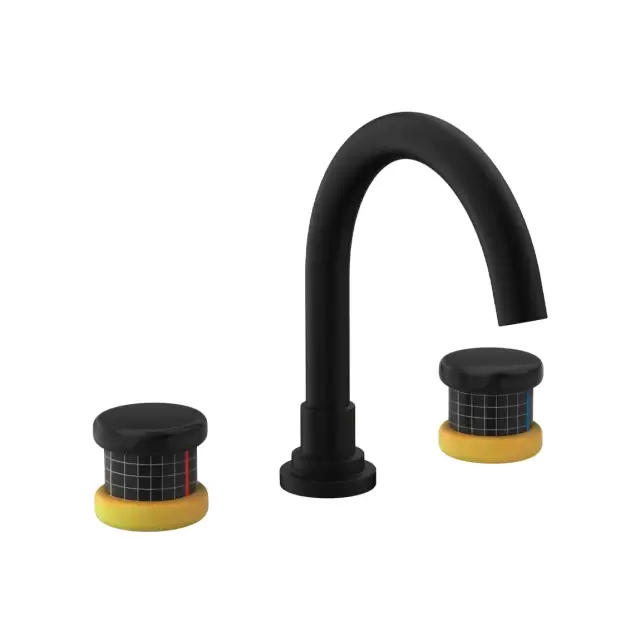 Nicolazzi Festival Смеситель для раковины на 3 отв., цвет: NEM+ручки FEHY007+FEHY008