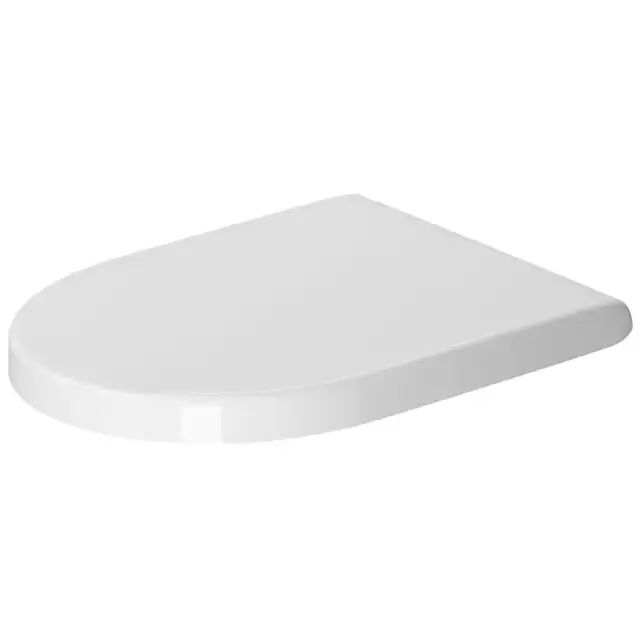 Duravit Starck 3 Сиденье с крышкой, цвет: белый/нержавеющая сталь
