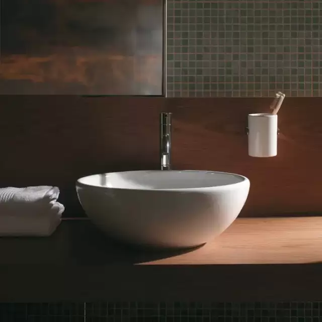 Globo Le Pietre Раковина 40х14 см, без отв., накладная, с донным клапаном, цвет: белый