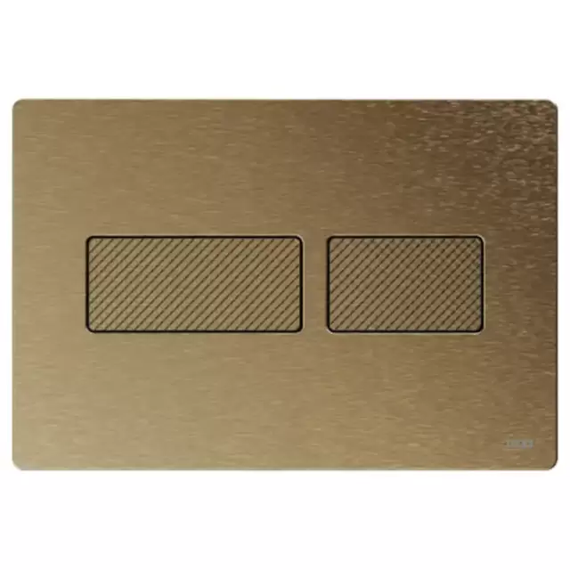 TECEsolid Панель смыва с двойной системой смыва для унитаза, цвет: бронза