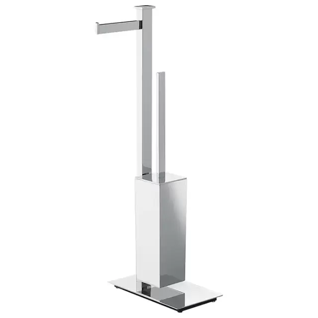 Colombo Units Напольная стойка с держателем т/б и ершом, SX, цвет: хром