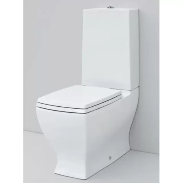 Artceram JAZZ унитаз моноблок 69х36см слив универсальный , с креплением, цвет: белый/хром