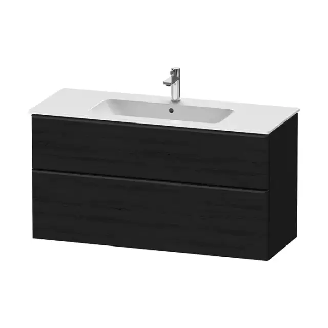 Duravit D-Neo Тумбочка подвесная 121х46.2x62.5см., раковина, 1 ящик цвет: Black Oak