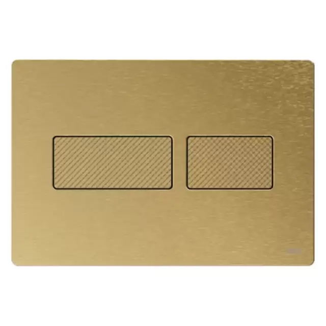 TECEsolid Панель смыва с двойной системой смыва для унитаза, цвет: латунь