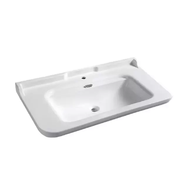 Kerasan Waldorf Раковина 120х55 см, 1 отв., керамическая, цвет: белый/хром