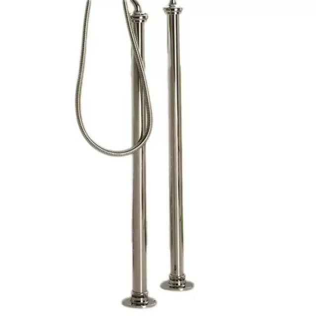 Devon&Devon Black Dandy Ножки для смесителя для ванны, напольные, цвет: никель блестящий