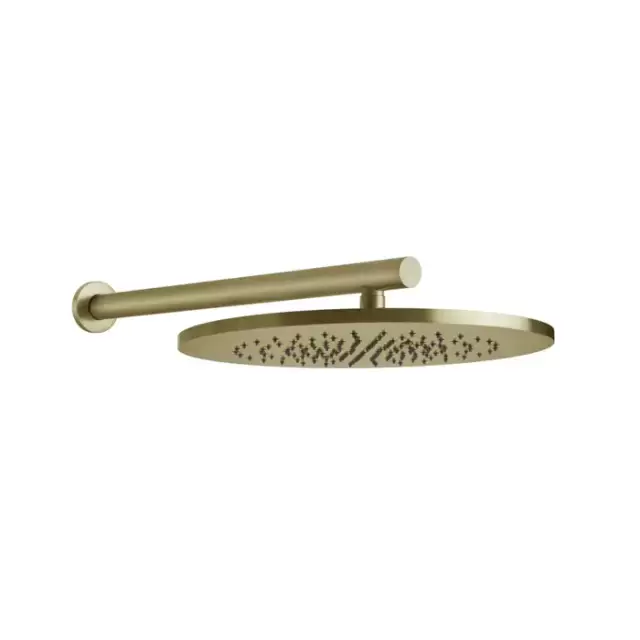 Gessi 316 Верхний душ &Oslash;35.5см., с настенным держателем 45см., цвет: Brushed Brass PVD
