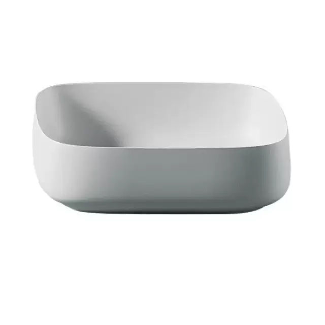 Artceram Cognac Раковина накладная Quadro 56x41 см, saniglaze, цвет: белый глянцевый