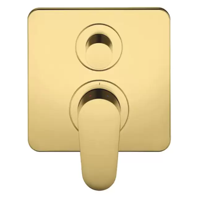 Axor Citterio M Смеситель для ванны, встраиваемый, с переключателем на 2 потока, цвет: полированное золото