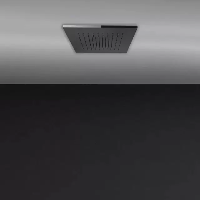 Gessi Minimali Встраиваемая в потолок душевая система 35х35см., с функцией тропический ливень, цвет: Mirror Steel