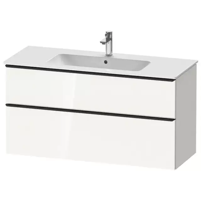 Duravit D-Neo Тумбочка подвесная 121х46.2x62.5см., раковина, 1 ящик цвет: белый высокоглянцевый