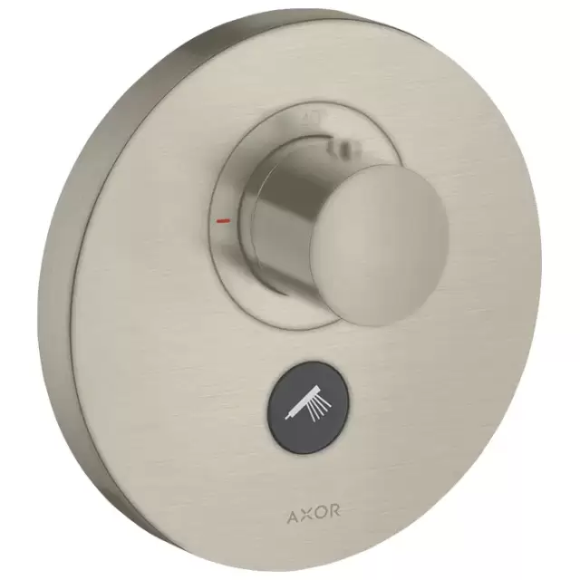 Axor ShowerSelect Встраиваемый термостат для душа, 1 поток, с ручным душем, внешняя часть, цвет: шлифованный никель