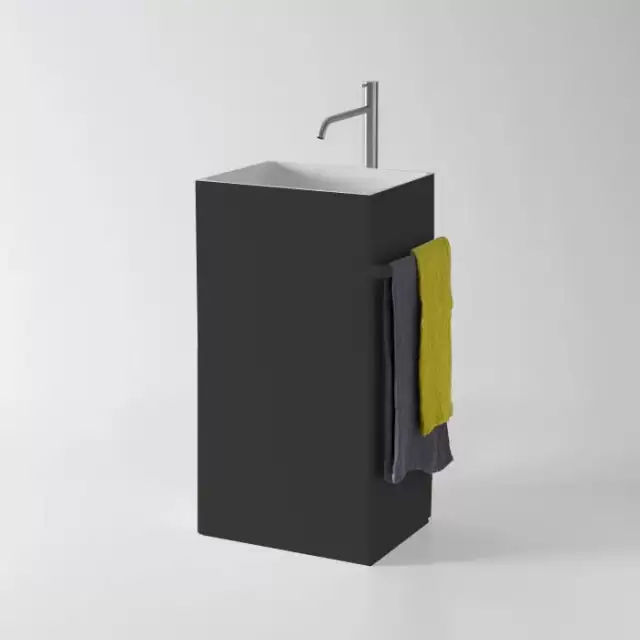 Antonio Lupi Fusto Раковина 45х35х85 см, без отв., напольная, цвет: черный