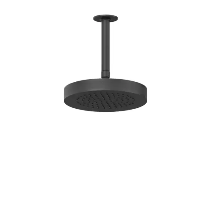 Gessi Inciso Shower Потолочная душевая головка шарнирная с защитойот известкового налёта на 1/2", &Oslash;200 мм, цвет: black XL